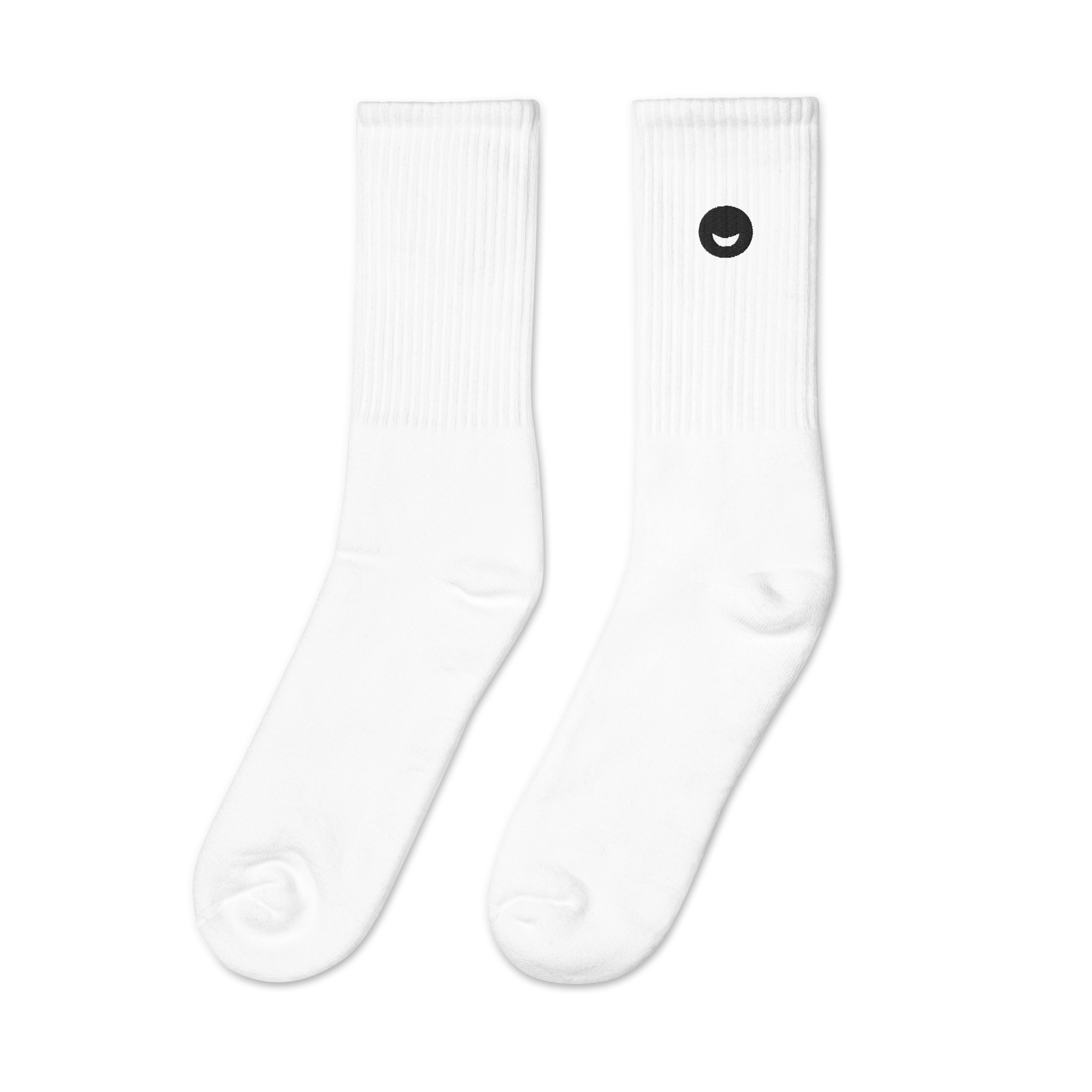 Embroidered Smiley Socks