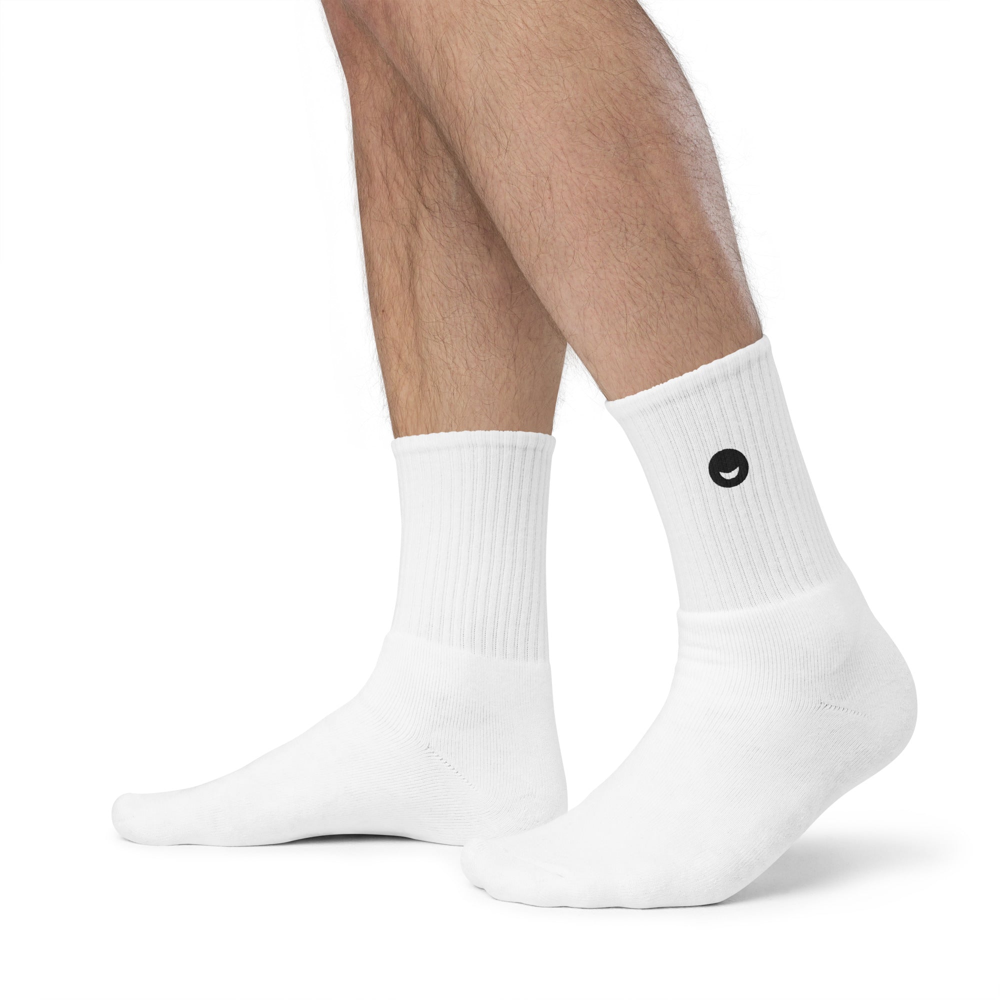 Embroidered Smiley Socks