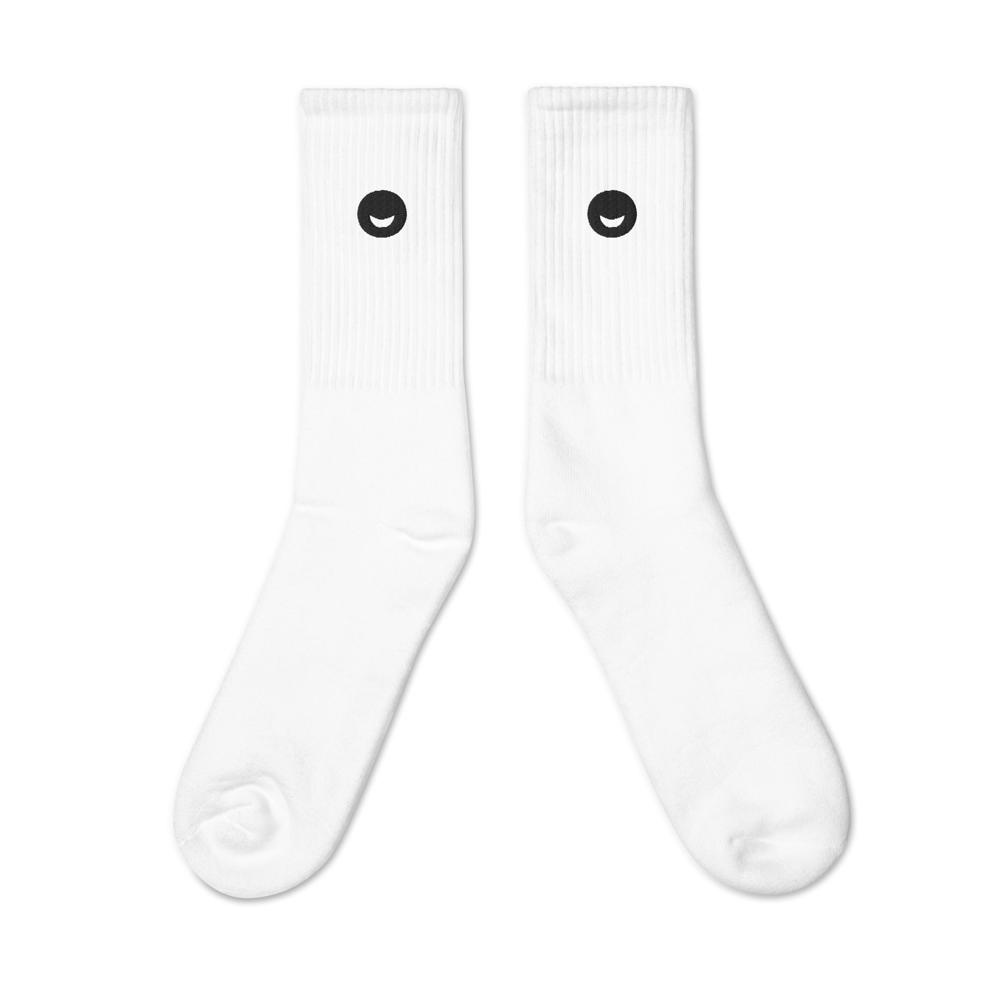 Embroidered Smiley Socks